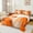 Orange, variant on Manfei Retro Oil Painting Full Size Sheets 4-Piece, Abstract Watercolor Art Bed Sheets, Purple Gray Ombre Sheet Sets, Super Cozy Room Decor