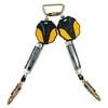 MSA 10157863 Workman Mini Personal Fall Limiter, Twin-Leg, LC Snap Hook, OSHA, 6' Length