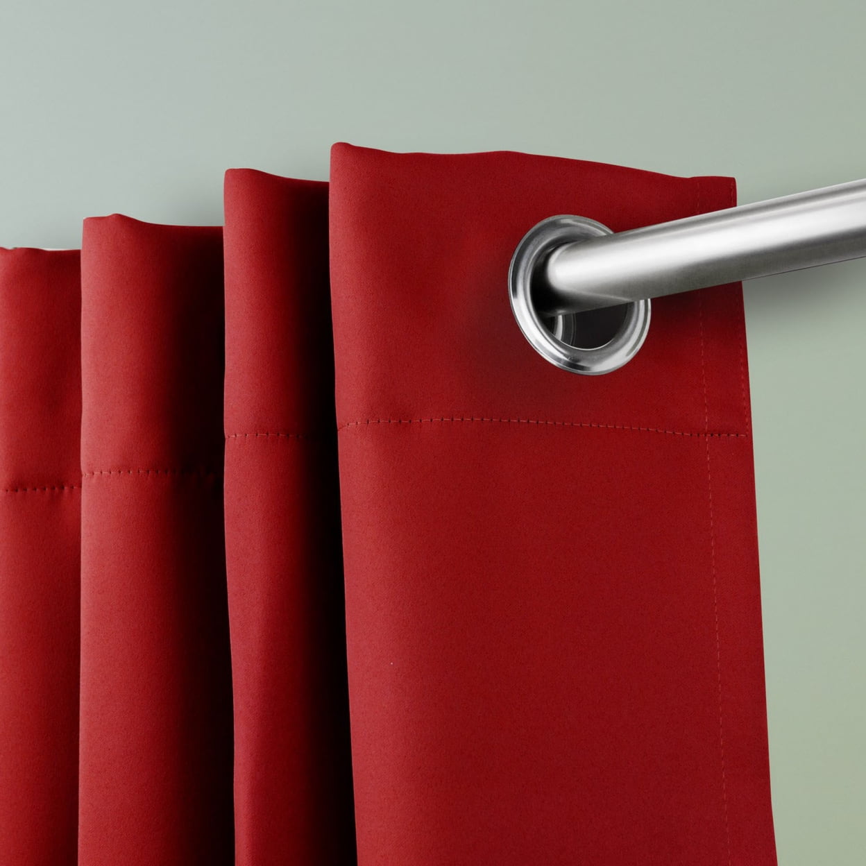 Premium Heavy Duty Room Divider Curtain / Patio Curtain with Grommet 1 Panel - Red 96" x 108"