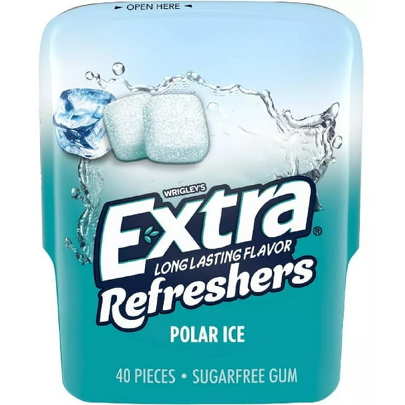 Extra Refreshers Polar Ice Chewing Gum (Pack of 14)