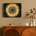 thumbnail image 4 of YILUYINQING Sunflower Art Canvas Prints Wall Art Ready To Hang Decor 16x12in, 4 of 6