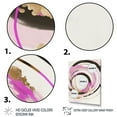 thumbnail image 3 of Designart Pink And Gold Minimalist Art II Canvas Wall Art, 3 of 5
