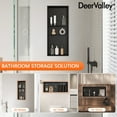 thumbnail image 4 of 13" X 31" Triple Shelf Shower Niche With Drainage Slope - Black DV-1SN0345B, 4 of 13