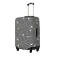 thumbnail image 2 of Balery Airplane Routes Around The World Luggage Cover Protector, Scratch And Dirt Resistant, Fits 18-32 Inch Luggage -, 2 of 9