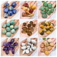 thumbnail image 2 of Piedra de palma de cristal natural, cuarzo pulido, piedra pulida, grava mineral, curación Reiki, decoración del hogar, energía, 2 of 5
