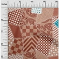 thumbnail image 2 of oneOone Polyester Spandex Dark Peach Fabric Block Fabric For Sewing Printed Craft Fabric By The Yard 56 Inch Wide, 2 of 6