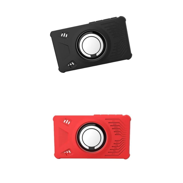 Soporte de cubierta de protectora a prueba de golpes de 2 piezas para analizadores lógicos LA104 rojo + negro DYNWAVEMX Protección del analizador lógico