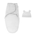 thumbnail image 4 of Manta para Bebé en Cochecito Baoblaze de Dormir para Bebé 0- con Sombrero para Mantener a Recién Nacido Blanco Envoltura de pañales para bebés 70x50cm, 4 of 8