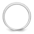 thumbnail image 2 of Solid 14k White Gold Diamond Wedding Band Ring Size 8.5 (.125 cttw.), 2 of 8