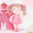 thumbnail image 4 of Gloveleya Baby Girl Gifts Stuffed Animal Dolls Curly Hair Doll Soft Ballerina Light Peach 13 inches, 4 of 6