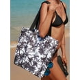 thumbnail image 3 of FUTATA Women's Beach Bag Casual Printed Large Capacity Tote Bag For All Ages Oxford Tote Bag With Zipper Suitable For Beach, Travel, Pool, Gym, 3 of 4