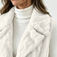 thumbnail image 5 of Aboser Fuzzy Sherpa Vest for Women Soft Plush Fleece Jacket Trendy Shawl Collar Vests Casual Open Front Tunic Jackets Sleeveless Outerwear Coats, 5 of 8