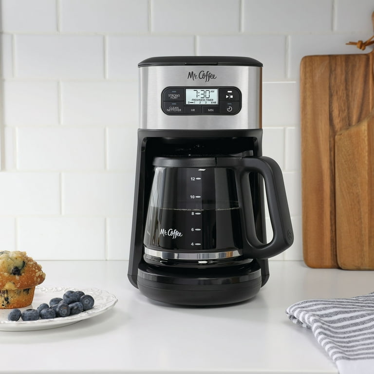Mr. Coffee 12-Cup Programmable Drip Coffee Maker with Strong Brew
