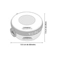 thumbnail image 5 of LONCHERA CON COMPARTIMENTO DESMONTRABLE, Acero inoxidable, libre de BPA, 2 seguros laterales, agarradera de goma, ideal para microondas, incluye tijeras y cuchara de plástico., 5 of 5