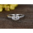 thumbnail image 4 of HeartsAndYou 1.5ct Oval Cut Moissanite Engagement Ring for Women 18k White Gold Over Silver Unique Solitaire, 4 of 8