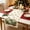 W, variant on Toycle Christmas Linen Table Banners Festive Holiday Table Cover For Dining Table Home Party Tablecloth Decoration Multicolor
