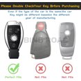 thumbnail image 3 of BINB ROAD Key Fob Cover Case Protection Soft TPU Shell Compatible with Mercedes Benz C300 C350 E320 E350 GLA GLC M R S Class 08-19，Blue, 3 of 7