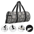 thumbnail image 3 of Fotbe Sparkling Snowflakes Bolsa Deportiva de Lona Plegable con Estampado, Bolsa de Gimnasio con Bolsillo Seco/Húmedo, Bolsa de Viaje Ultraligera de Gran Capacidad, 3 of 6