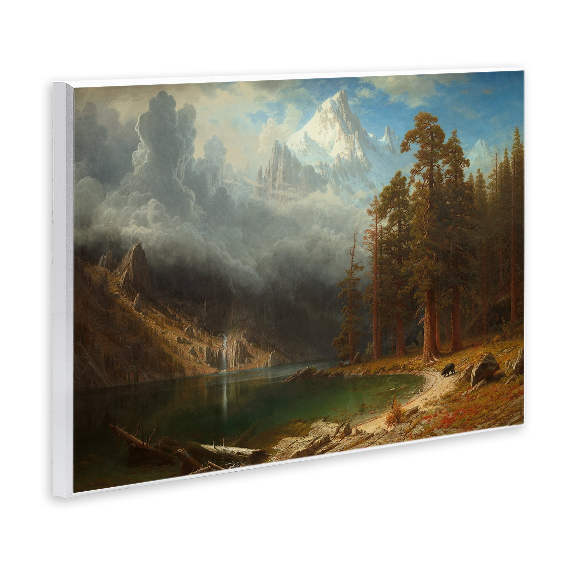 Stupell Industries Classical Bierstadt Mount Corcoron Landscape & Nature Painting Unframed Art Print Wall Art, 19 x 13