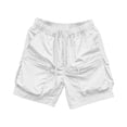 thumbnail image 7 of WPPGONE Cargo Shorts Women Baggy Lightweight Running Quick Dry Elastic Waisted Drawstring Straight Leg Wide Bottoms Zipper Outdoor Sports Active Shorts with Multi Pockets, 7 of 7