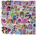 thumbnail image 1 of 52pcs Trippy StickerPaquetes de pegatinas de 52 piezas - Pegatina Trippy Stoner - Calcomanías Thrasher aleatorias de patinador hippie genial, pegatinas para casco - Lote de pegatin, 1 of 5
