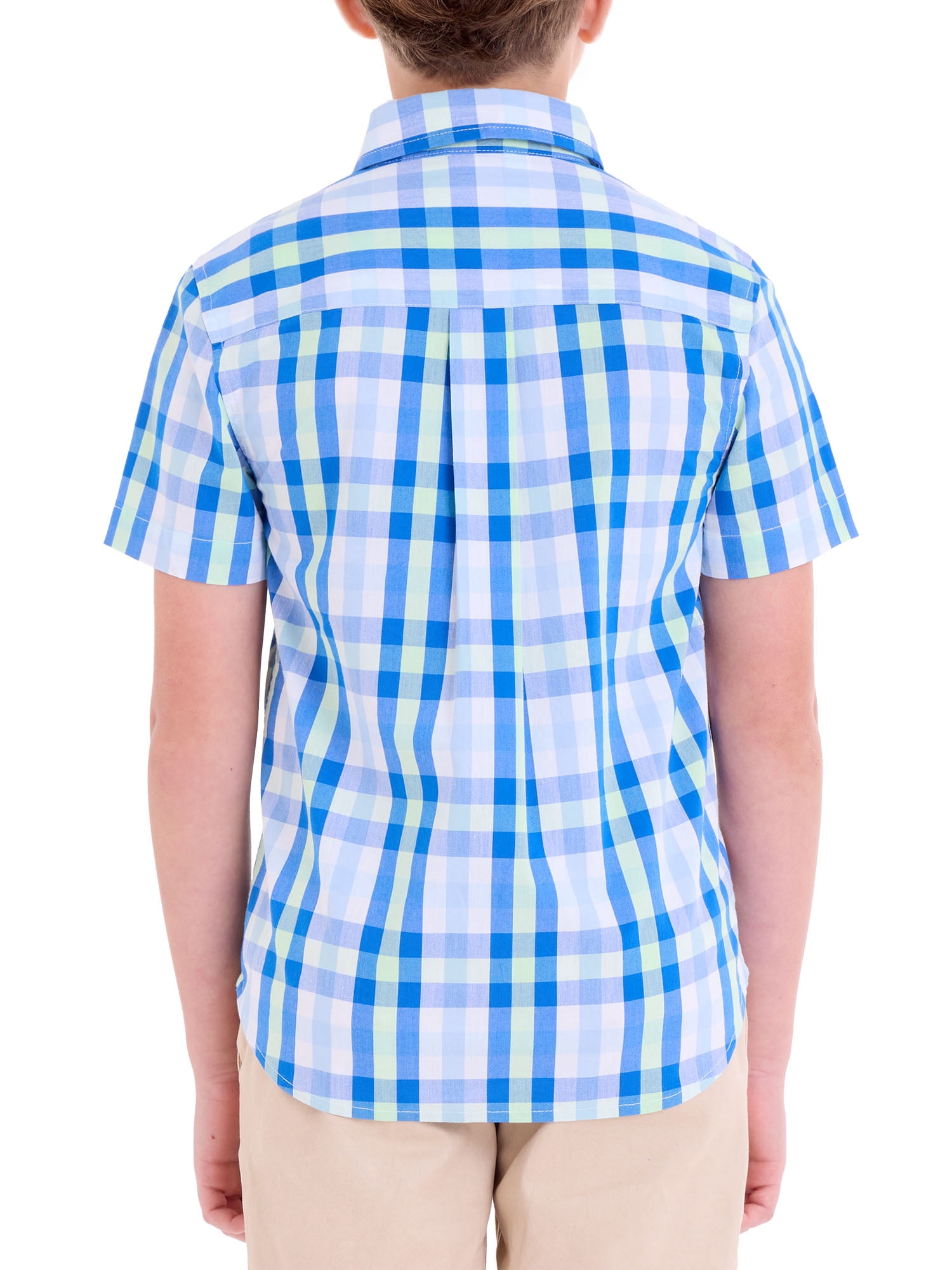 U.S. Polo Assn. Short Sleeve Button-Up Shirt for Boys, Sizes 4-18