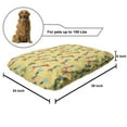 thumbnail image 2 of Africa Pet Bed, Mosaic Pattern with Native Woman Carrying Water Simplistic Colorful Design, Chew Resistant Pad for Dogs and Cats Cushion with Removable Cover, 24" x 39", Multicolor, by Ambesonne, 2 of 4