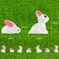 thumbnail image 6 of 50 Pcs Mini Bunny Figurines Bulk Rabbit Miniature Figurines Resin Cute Animals Miniature Bunny Figures Mini Bunny for Easter Egg Fillers Dollhouse Cake Home DeCor, 6 of 7