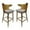Light Beige/Natural, variant on GDF Studio Cortland Mid Century Modern Fabric Upholstered Wood 30.5 Inch Barstools, Set of 2, Gray and Natural