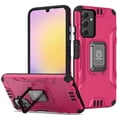 thumbnail image 2 of Designed for Samsung Galaxy A25 5G Tough Metallic Hybrid Ring Kicstand + Screen Protector, Military Grade Heavy Duty TPU Shockproof Rugged Phone Case Cover [Hot Pink], 2 of 9