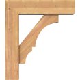 thumbnail image 3 of Ekena Millwork 7 1/2"W x 28"D x 32"H Balboa Block Smooth Bracket w/ Offset Brace, Western Red Cedar, 3 of 25