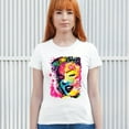 thumbnail image 3 of Tee Hunt Dean Russo Colorful Marilyn T-Shirt Neon Hot Symbol Starlet Women's T-Shirt Tee, White, Medium, 3 of 5