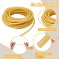 thumbnail image 3 of 1 pc Latex Rubber Tubing 1/8" (3mm) ID x 1/4" (6mm) Natural Latex Tube Surgical Tubing Sling Rubber Band Fitness Hose High Temperature Silicone Vacuum Tubing Hose Gold, 3 of 7