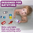 thumbnail image 6 of Tub Works Emergency Cars Light Up Bath Toys, 6 Pack, Water-Activated Light Up Toys Flash & Change Color, 6 of 9
