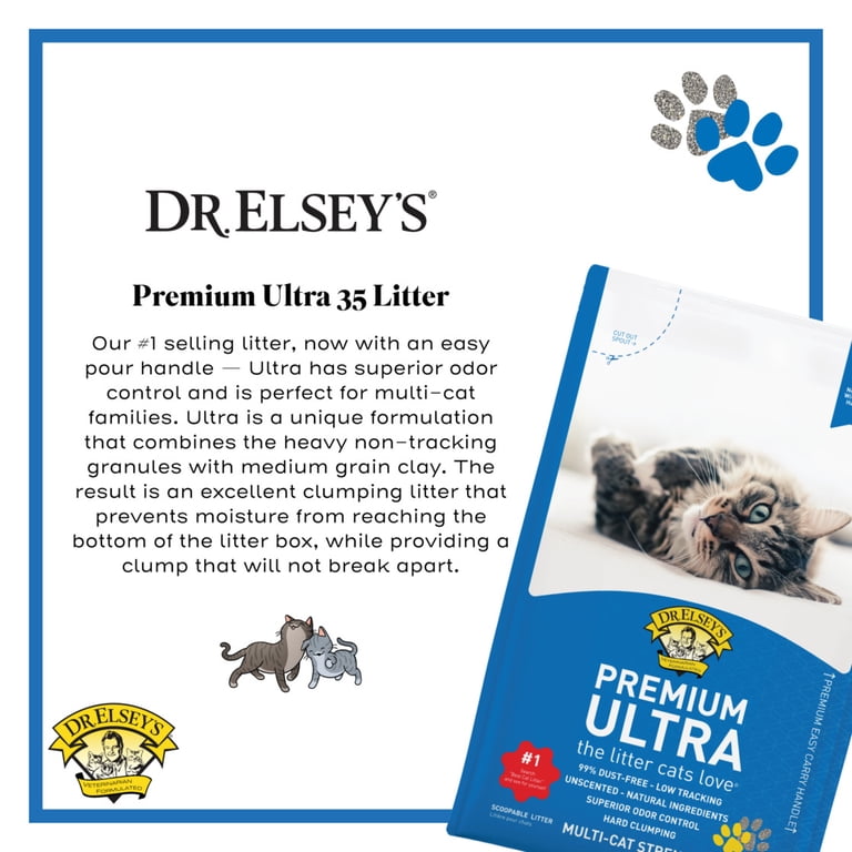 Premium Ultra Clumping Clay Cat Litter, Unscented, 35 lbs photo 4