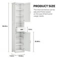 thumbnail image 6 of 69" H Tall Bathroom Storage Cabinet with 2 Barn Doors and 1 Drawer, Narrow Storage Unit, Adjustable Shelves,Floor Cabinet for Bathroom, Living Room, 6 of 6
