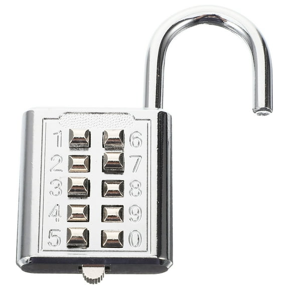 RENACLIPY  1Pack Metal Luggage Lock TSA Approved Simple Design Silver