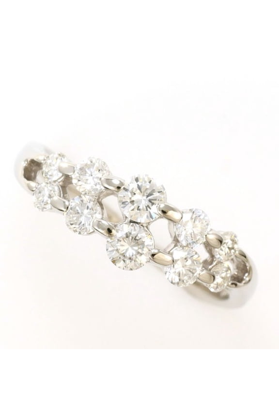 Pre-Owned PT900 Platinum Ring, 1 Diamond (1.03 carat), with Certificate of Authenticity, Total...