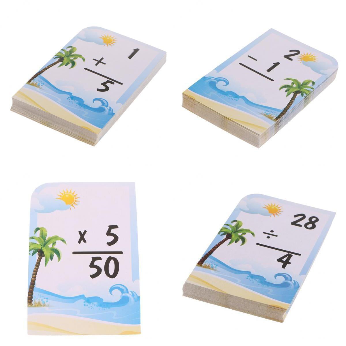 Subtraction Addition Division & Multiplication 144 Pcs Math Flash Cards 