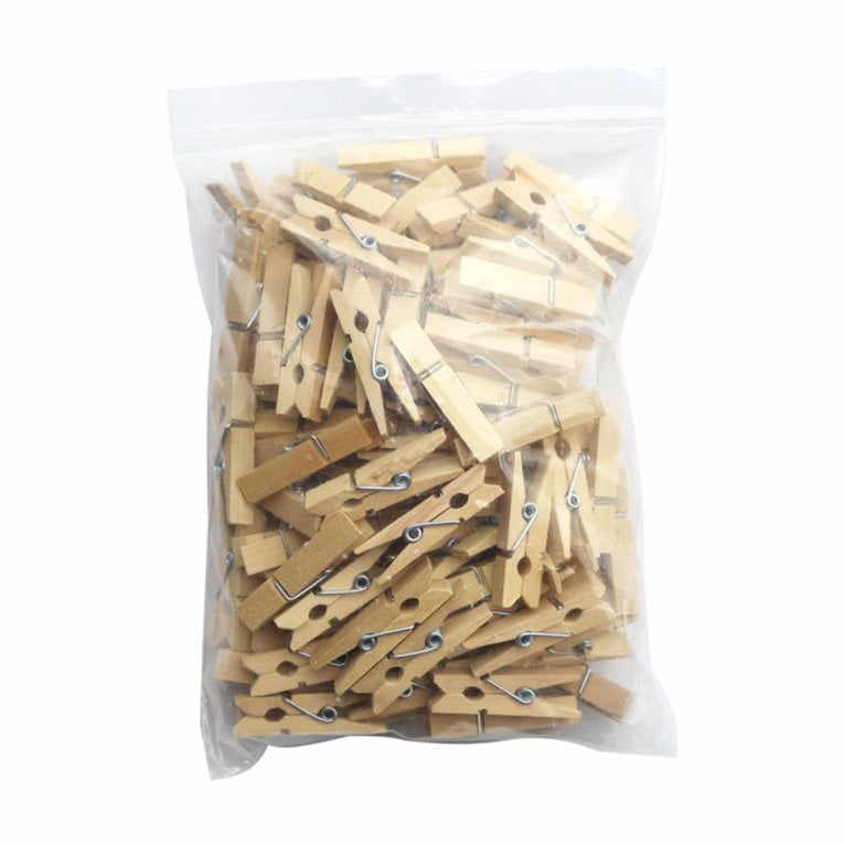 Newly Upgraded Version Small Wooden Clip 100 Pcs Wood Clips Small Clips ...