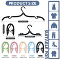 thumbnail image 4 of OFEFE 10 Pcs Portable Foldable Travel Hanger Organizer,Foldable for Suitcase,Plastic Travel Accessories Essentials Clothes Drying Rack Folding Hangers, 4 of 6