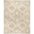 thumbnail image 5 of SAFAVIEH Arizona Webster Geometric Shag Area Rug, Ivory/Grey, 9' x 12', 5 of 7