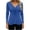 Blue, variant on Women's Tops Casual Soft Tie Front Sweetheart Neckline Long Sleeve Shirts Elegant Peplum Hem Loose Fit Tunic Tops Blouses