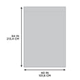 thumbnail image 2 of Hometrends Natalie 84" Light Filtering Drapery Window Curtain Panel, Back Tab, Grey, 2 of 6