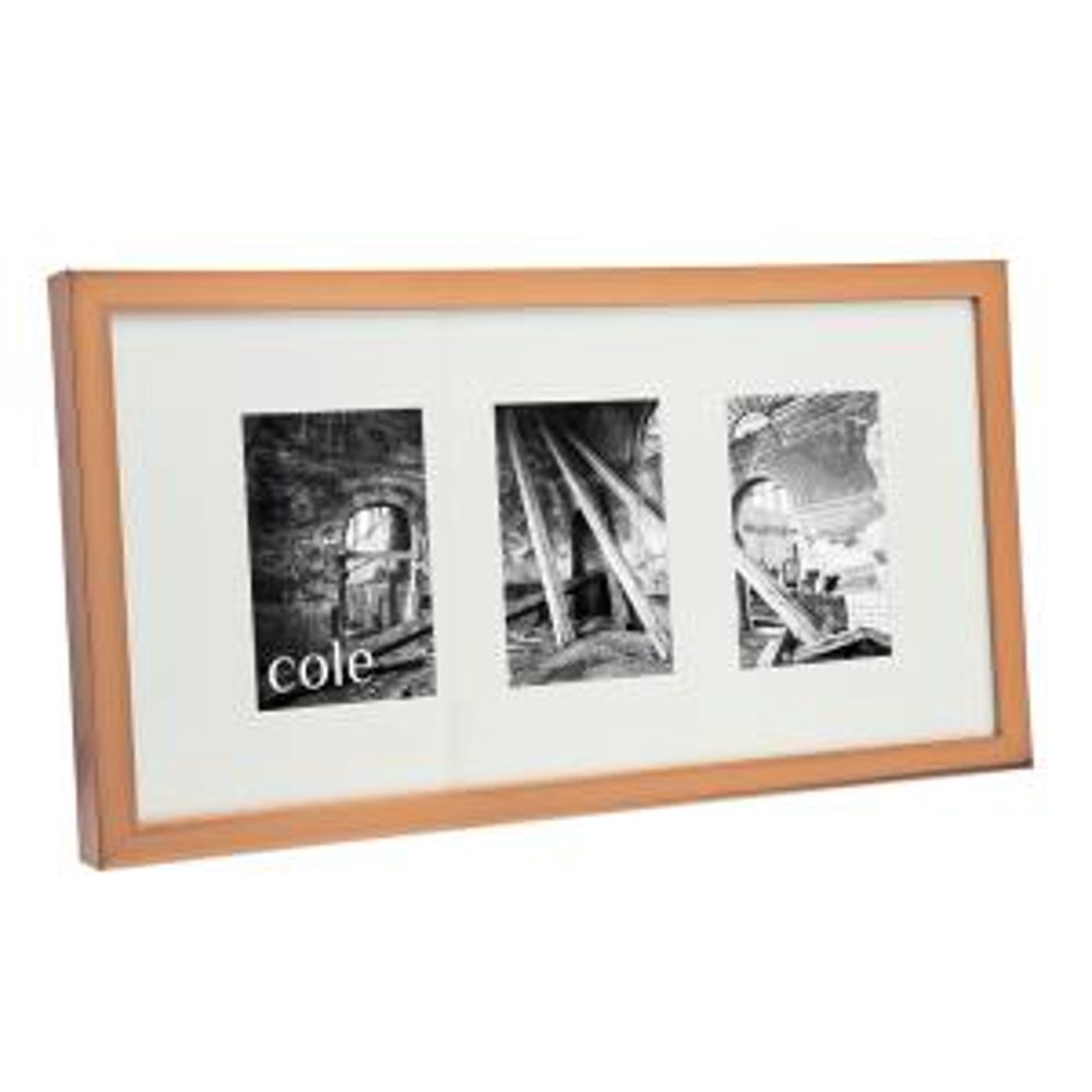 4x6/5x7 Soho Copper Triple Picture Photo Hanging Vertical or Horizontal