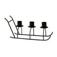 thumbnail image 2 of ABPWLY Home Metal Sleigh Candle Stand for Holiday Tabletop Decoration Christmas Dinner Wedding Decor Black Iron 28x12x8cm Christmas, 2 of 6