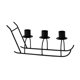 thumbnail image 2 of mfyjkho Candelabro de metal con forma de trineo y revestimiento de alta temperatura para decoración de mesas y celebraciones festivas. Incluye 3 velas., 2 of 7