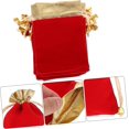 thumbnail image 4 of Qucyy Jewelry Storage Bag Red 9x12cm Soft Material Wedding Jewelry Bags 25pcs Drawstring Jewelry Bags Wedding Jewelry Bags Gold Decoration Soft Material 9x12cm Jewelry Storage Bag Red, 4 of 5