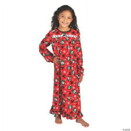 Mickey Festive Big Girl Pj Gown 4, Apparel Accessories, Costumes, Christmas, 1 Piece