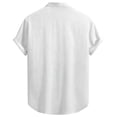 thumbnail image 5 of Bxsruta Men's Summer Casual Short Sleeve Button Front Shirt Lightweight Breathable Polyester Spandex, 5 of 7